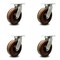 Service Caster 10 Inch Extra Heavy Duty High Temp Phenolic Wheel Swivel Top Plate Caster, 4PK SCC-KP92S1030-PHRHT-4 - alternate 1